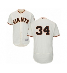 Men's San Francisco Giants #34 Mike Gerber Cream Home Flex Base Authentic Collection Baseball Player Jersey