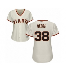 Women's San Francisco Giants #58 Tyler Beede Authentic Cream Home Cool Base Baseball Player Jersey