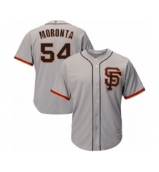 Men's San Francisco Giants #54 Reyes Moronta Grey Alternate Flex Base Authentic Collection Baseball Player Jersey