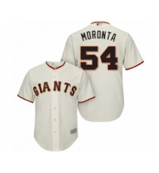 Youth San Francisco Giants #54 Reyes Moronta Authentic Cream Home Cool Base Baseball Player Jersey