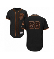 Men's San Francisco Giants #58 Trevor Gott Black Alternate Flex Base Authentic Collection Baseball Player Jersey