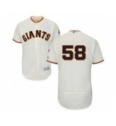 Men's San Francisco Giants #58 Trevor Gott Cream Home Flex Base Authentic Collection Baseball Player Jersey