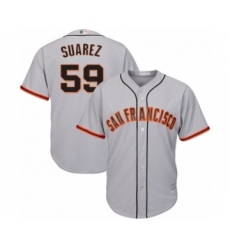 Youth San Francisco Giants #59 Andrew Suarez Authentic Grey Road Cool Base Baseball Player Jersey