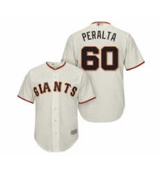Youth San Francisco Giants #60 Wandy Peralta Authentic Cream Home Cool Base Baseball Player Jersey
