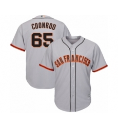 Youth San Francisco Giants #65 Sam Coonrod Authentic Grey Road Cool Base Baseball Player Jersey