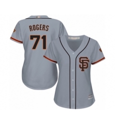 Women's San Francisco Giants #71 Tyler Rogers Authentic Grey Road 2 Cool Base Baseball Player Jersey