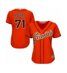 Women's San Francisco Giants #71 Tyler Rogers Authentic Orange Alternate Cool Base Baseball Player Jersey