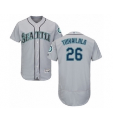 Men's Seattle Mariners #26 Sam Tuivailala Grey Road Flex Base Authentic Collection Baseball Player Jersey
