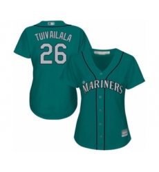 Women's Seattle Mariners #26 Sam Tuivailala Authentic Teal Green Alternate Cool Base Baseball Player Jersey