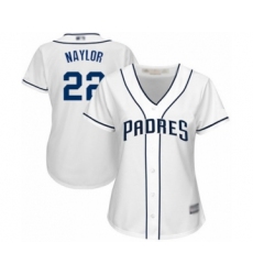Women's San Diego Padres #22 Josh Naylor Authentic White Home Cool Base Baseball Player Jersey