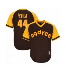 Youth San Diego Padres #44 Pedro Avila Authentic Brown Alternate Cooperstown Cool Base Baseball Player Jersey