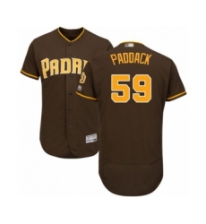 Men's San Diego Padres #59 Chris Paddack Brown Alternate Flex Base Authentic Collection Baseball Player Jersey