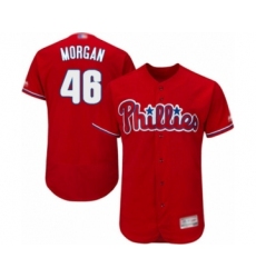 Men's Philadelphia Phillies #46 Adam Morgan Red Alternate Flex Base Authentic Collection Baseball Player Jersey