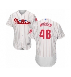 Men's Philadelphia Phillies #46 Adam Morgan White Home Flex Base Authentic Collection Baseball Player Jersey