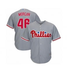 Youth Philadelphia Phillies #46 Adam Morgan Authentic Grey Road Cool Base Baseball Player Jersey