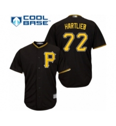 Youth Pittsburgh Pirates #22 Geoff Hartlieb Authentic Black Alternate Cool Base Baseball Player Jersey