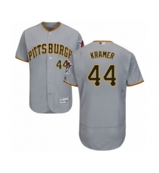 Men's Pittsburgh Pirates #44 Kevin Kramer Grey Road Flex Base Authentic Collection Baseball Player Jersey