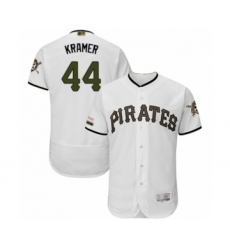 Men's Pittsburgh Pirates #44 Kevin Kramer White Alternate Authentic Collection Flex Base Baseball Player Jersey