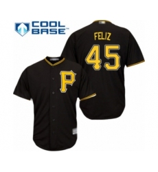 Youth Pittsburgh Pirates #45 Michael Feliz Authentic Black Alternate Cool Base Baseball Player Jersey