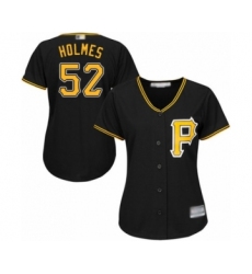 Women's Pittsburgh Pirates #52 Clay Holmes Authentic Black Alternate Cool Base Baseball Player Jersey