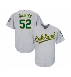 Youth Oakland Athletics #52 Ryan Buchter Authentic Grey Road Cool Base Baseball Player Jersey