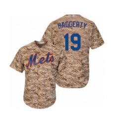 Men's New York Mets #19 Sam Haggerty Authentic Camo Alternate Cool Base Baseball Player Jersey