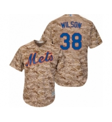 Men's New York Mets #38 Justin Wilson Authentic Camo Alternate Cool Base Baseball Player Jersey