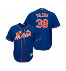 Youth New York Mets #38 Justin Wilson Authentic Royal Blue Alternate Home Cool Base Baseball Player Jersey
