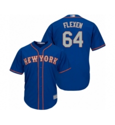 Youth New York Mets #64 Chris Flexen Authentic Royal Blue Alternate Road Cool Base Baseball Player Jersey