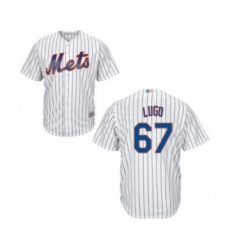 Youth New York Mets #67 Seth Lugo Authentic White Home Cool Base Baseball Player Jersey