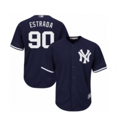 Youth New York Yankees #90 Thairo Estrada Authentic Navy Blue Alternate Baseball Player Jersey