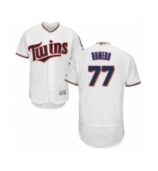Men's Minnesota Twins #77 Fernando Romero White Home Flex Base Authentic Collection Baseball Player Jersey