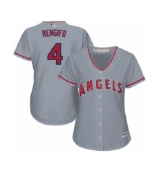 Women's Los Angeles Angels of Anaheim #4 Luis Rengifo Authentic Grey Road Cool Base Baseball Player Jersey
