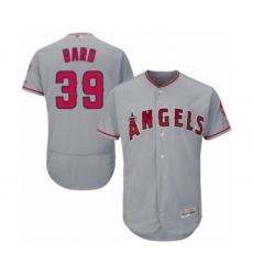 Men's Los Angeles Angels of Anaheim #39 Luke Bard Grey Road Flex Base Authentic Collection Baseball Player Jersey