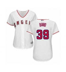 Women's Los Angeles Angels of Anaheim #39 Luke Bard Authentic White Home Cool Base Baseball Player Jersey