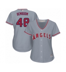 Women's Los Angeles Angels of Anaheim #48 Anthony Bemboom Authentic Grey Road Cool Base Baseball Player Jersey