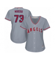 Women's Los Angeles Angels of Anaheim #73 Luis Madero Authentic Grey Road Cool Base Baseball Player Jersey