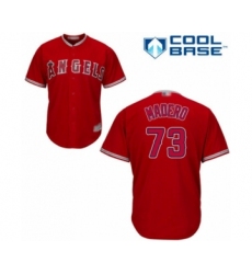 Youth Los Angeles Angels of Anaheim #73 Luis Madero Authentic Red Alternate Cool Base Baseball Player Jersey