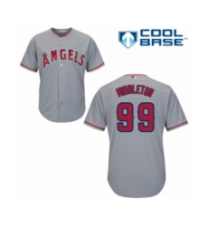 Youth Los Angeles Angels of Anaheim #99 Keynan Middleton Authentic Grey Road Cool Base Baseball Player Jersey