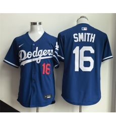 Men's Los Angeles Dodgers #16 Will Smith Royal Limited Stitched Baseball Jersey
