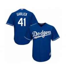 Youth Los Angeles Dodgers #41 Kyle Garlick Authentic Royal Blue Alternate Cool Base Baseball Player Jersey