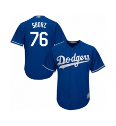 Men's Los Angeles Dodgers #76 Josh Sborz Royal Blue Alternate Flex Base Authentic Collection Baseball Player Jersey