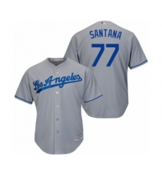Youth Los Angeles Dodgers #77 Dennis Santana Authentic Grey Road Cool Base Baseball Player Jersey
