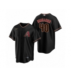Men's Arizona Diamondbacks #40 Madison Bumgarner Nike Black Replica Alternate Jersey