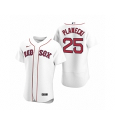 Men's Boston Red Sox #25 Kevin Plawecki Nike White Authentic 2020 Home Jersey