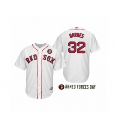 Youth 2019 Armed Forces Day Matt Barnes #32 Boston Red Sox White Jersey