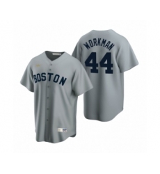 Men's Boston Red Sox #44 Brandon Workman Nike Gray Cooperstown Collection Road Jersey