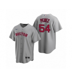 Men's Boston Red Sox #54 Martin Perez Nike Gray Replica Road Jersey