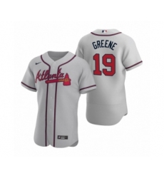Men's Atlanta Braves #19 Shane Greene Nike Gray Authentic 2020 Road Jersey