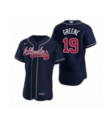 Men's Atlanta Braves #19 Shane Greene Nike Navy Authentic 2020 Alternate Jersey